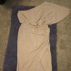 One shoulder cocktail dress